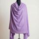 Handmade Kashmiri Woolen Stole in Soft Lavender Hue
